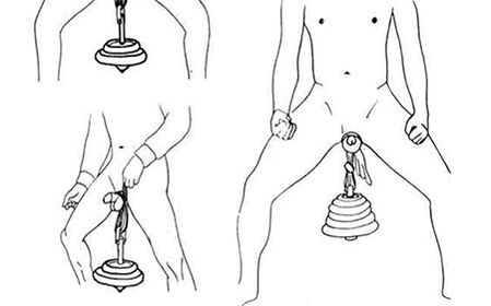 A hanging load of a member to increase